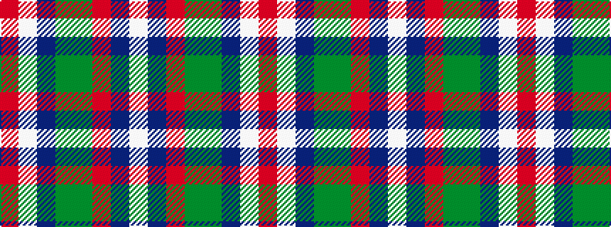 idealised woven sample of pattern RWBGGRBW