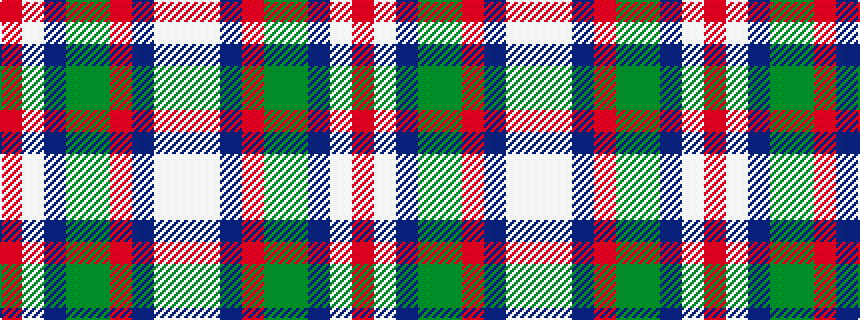 idealised woven sample of pattern RWBGGRBWW