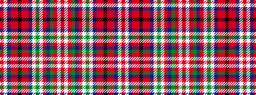 idealised woven sample of pattern RWBRRKRRBWGWRBGRWR