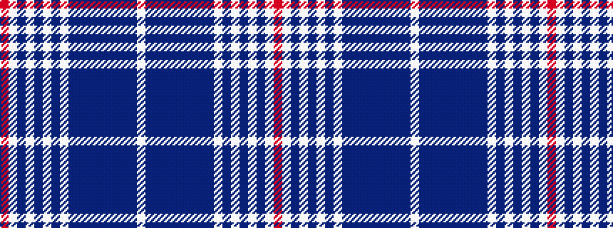 idealised woven sample of pattern RWBWBWBWBBBBBBBBW