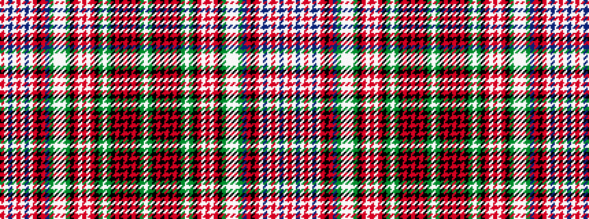idealised woven sample of pattern RWBWRWBWRKRBGWWWGKRWRWRKGWGKRKRKRKGW