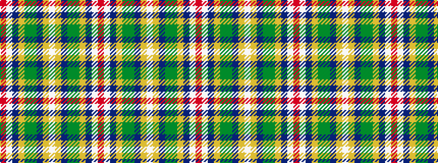 idealised woven sample of pattern RWBYGGBYWYBGGYBWR