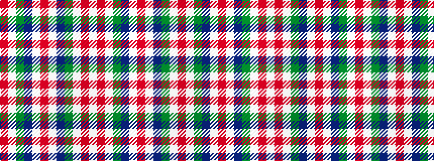 idealised woven sample of pattern RWGBWRWBGWRW
