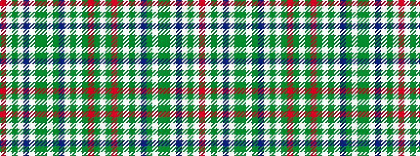 idealised woven sample of pattern RWGWBWGGWGBWGWGRGW