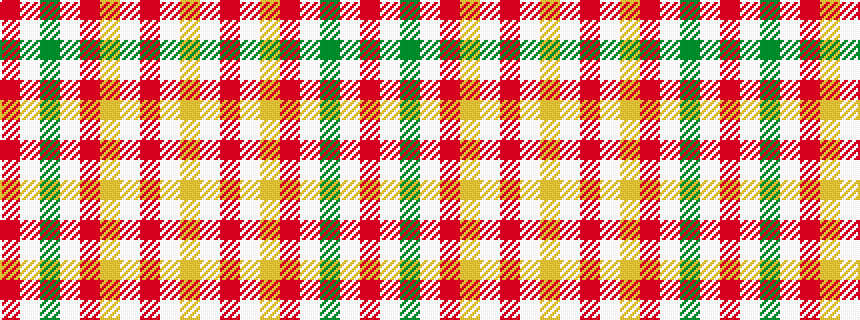 idealised woven sample of pattern RWGWRYWRWY