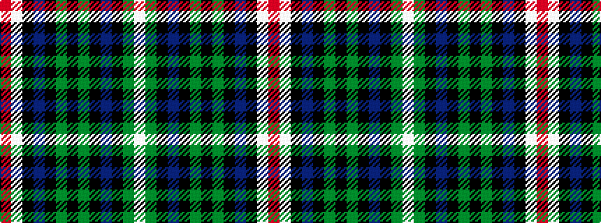 idealised woven sample of pattern RWKBKGKGKBKGW