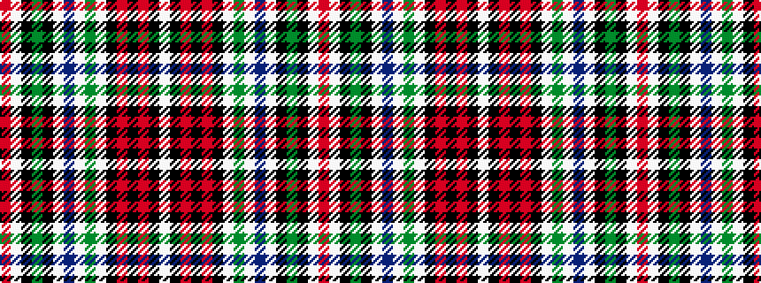 idealised woven sample of pattern RWKGKWBWGWKRKRKW