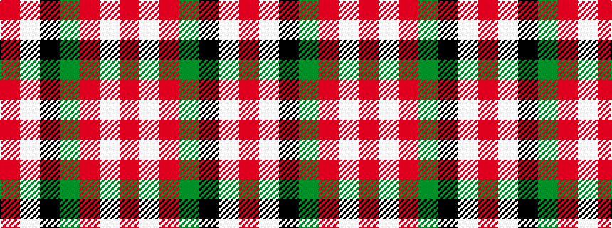 idealised woven sample of pattern RWKGRWR
