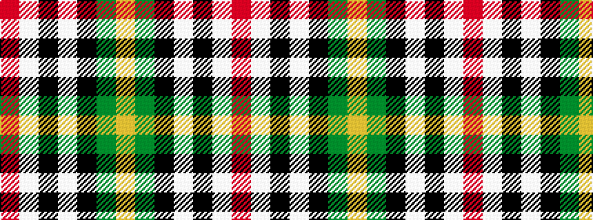 idealised woven sample of pattern RWKWKGY