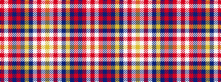 idealised woven sample of pattern RWRBRBYBWRWY