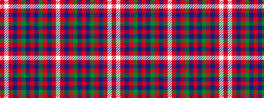 idealised woven sample of pattern RWRBRGBRBGRBRW