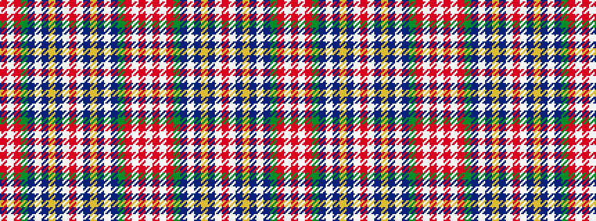 idealised woven sample of pattern RWRGBWBYBWRWBYBWBGRWRW