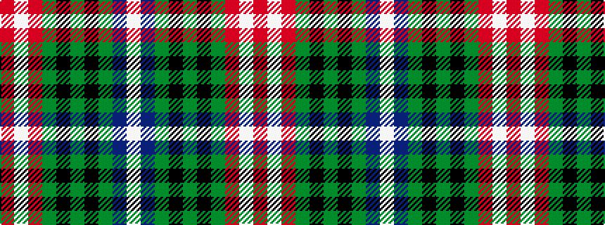 idealised woven sample of pattern RWRGKGKGBW