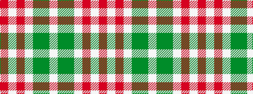 idealised woven sample of pattern RWRWGGW