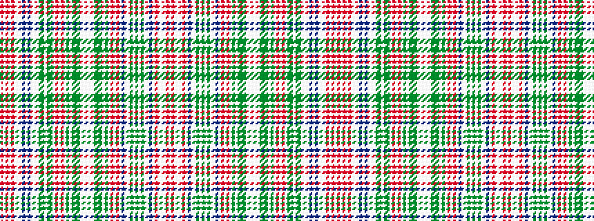 idealised woven sample of pattern RWRWRWWWBWBWWWGGWGGWRWRWGWGGGWWWWWGGGWGWRWRWBWWGWGWGWWBWRWWWRW