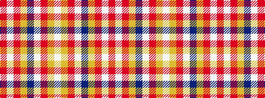idealised woven sample of pattern RWRYBWRYW
