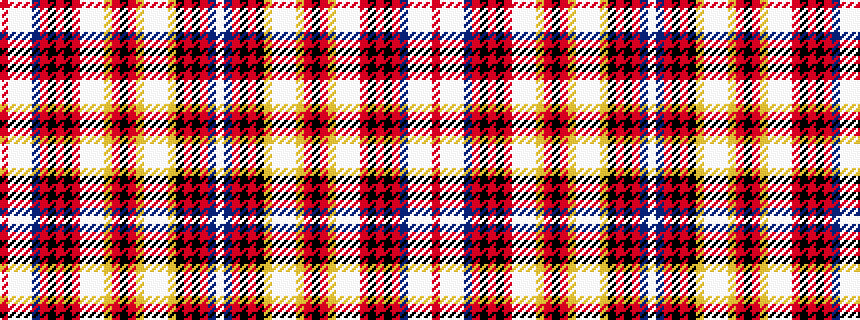 idealised woven sample of pattern RWWWBRKRKRWWWYRKRYWWWYKRKRBW