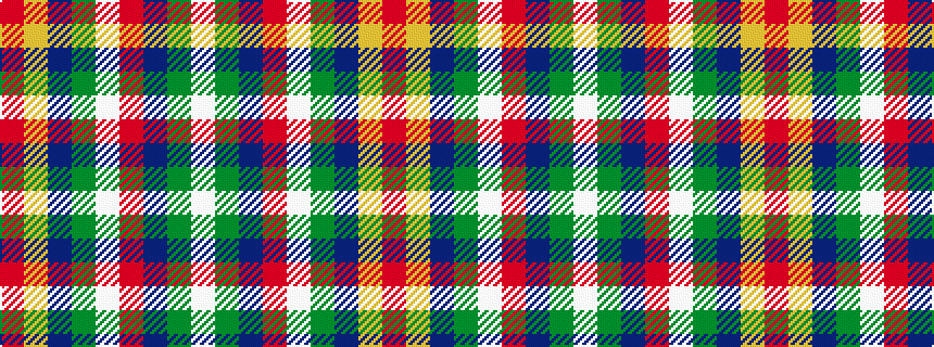 idealised woven sample of pattern RYBGWRBGW