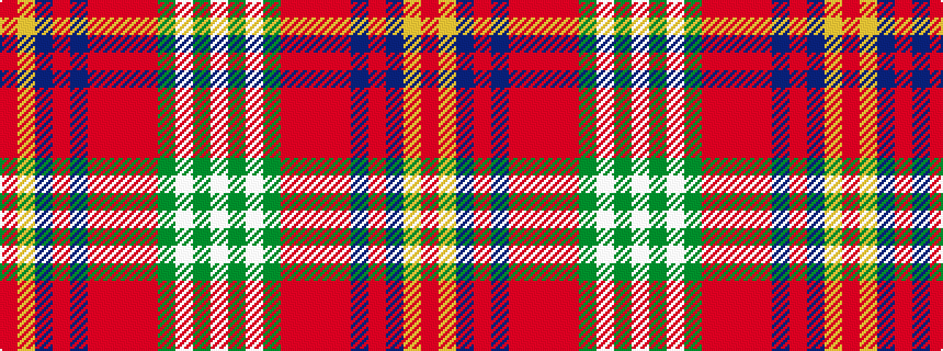 idealised woven sample of pattern RYBRBRRRRGWGW