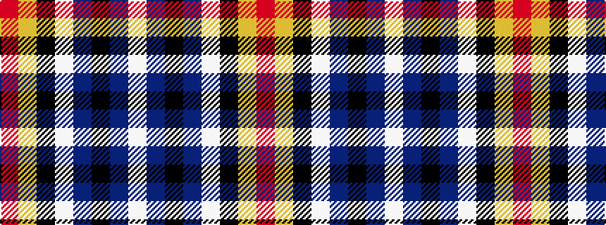 idealised woven sample of pattern RYKWBKBW