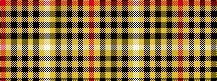 idealised woven sample of pattern RYKYKYKYW