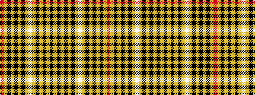 idealised woven sample of pattern RYKYKYKYWYKYKYKY