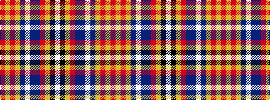 idealised woven sample of pattern RYRYBWBBRYKW
