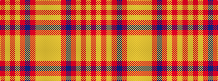 idealised woven sample of pattern RYRYRBRYYY