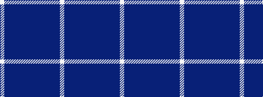 idealised woven sample of pattern WBBBBBBBBBBBBBW