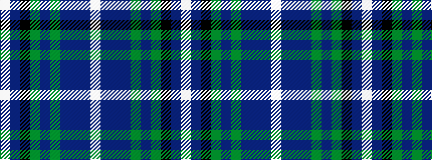 idealised woven sample of pattern WBBBGBGKBW