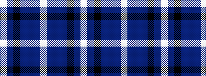 idealised woven sample of pattern WBBBKBW
