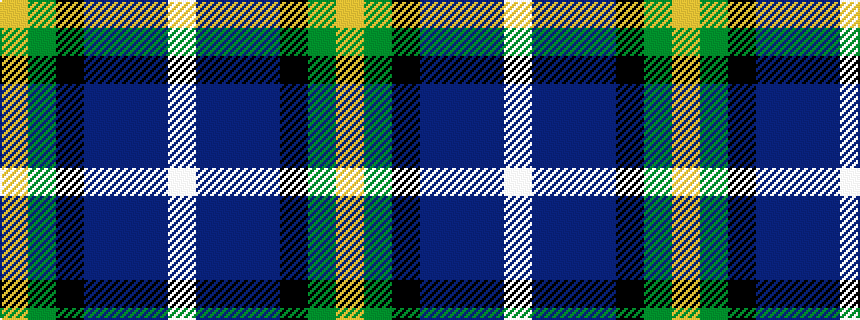 idealised woven sample of pattern WBBBKGY