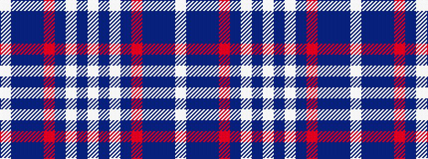 idealised woven sample of pattern WBBBRBWBW