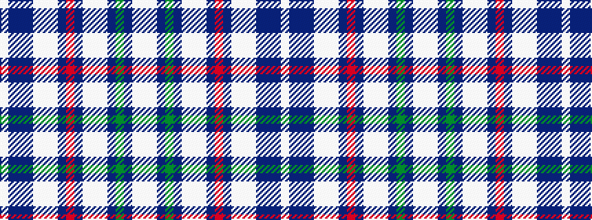 idealised woven sample of pattern WBBBWWWBRBWWWBGBWW