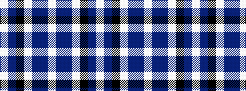 idealised woven sample of pattern WBBWKBW