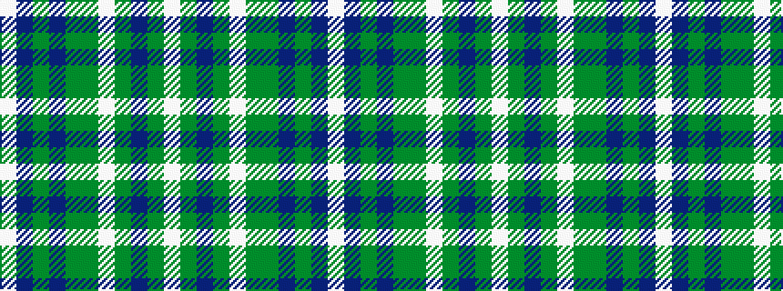 idealised woven sample of pattern WBGBGGWGBGW
