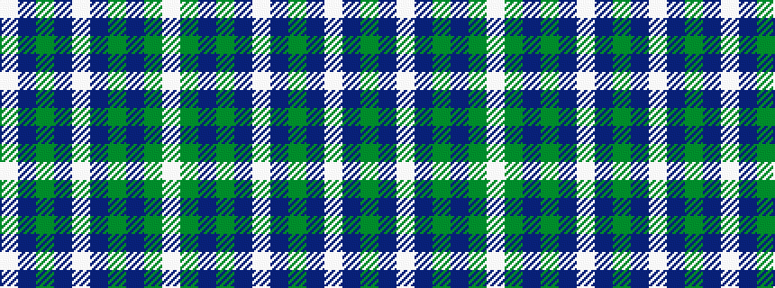 idealised woven sample of pattern WBGBWBGBGW