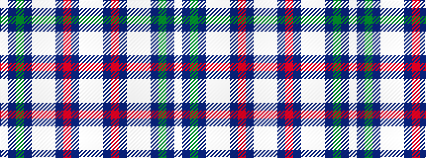 idealised woven sample of pattern WBGBWWWBRBWW