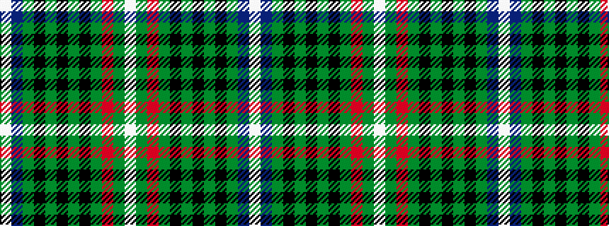 idealised woven sample of pattern WBGKGKGKGRGW