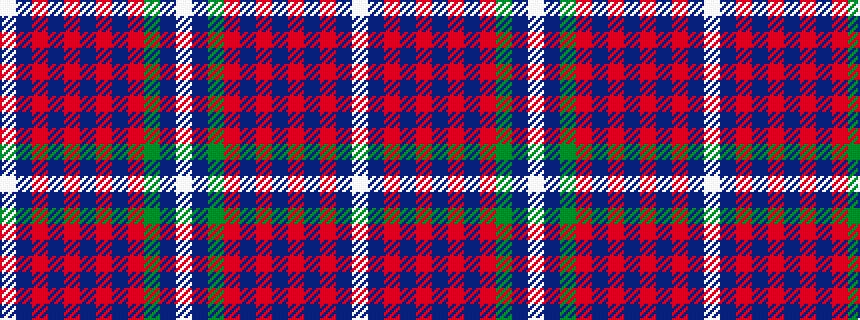 idealised woven sample of pattern WBGRBRBRBRBW