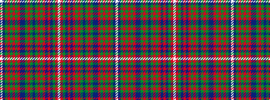 idealised woven sample of pattern WBGRGRGRBBGRGBGRGRBRBGRW