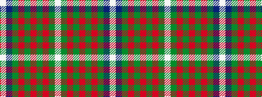idealised woven sample of pattern WBGRGRGRGW