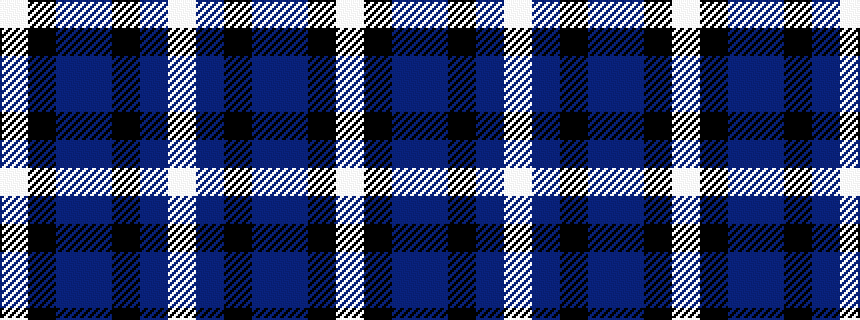 idealised woven sample of pattern WBKBBKW