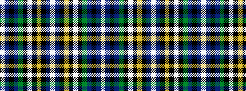 idealised woven sample of pattern WBKBGKWKYKBW