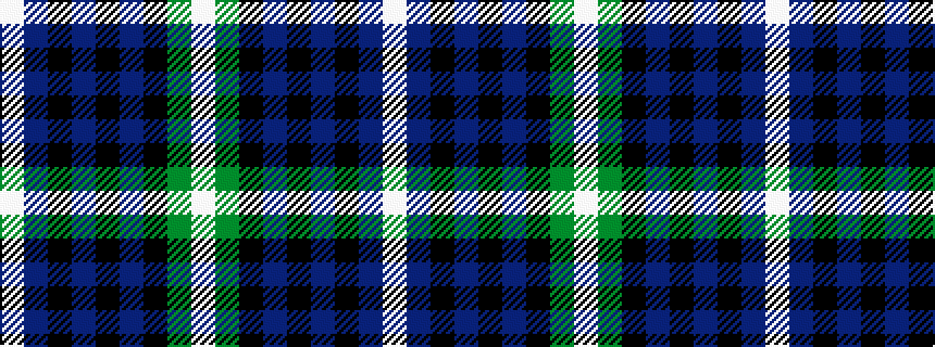 idealised woven sample of pattern WBKBKBKGW