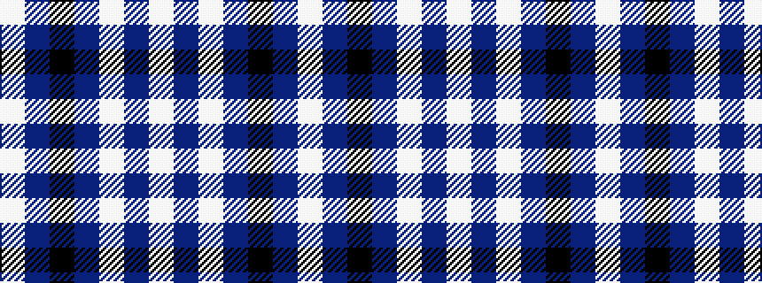 idealised woven sample of pattern WBKBWBW