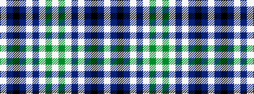 idealised woven sample of pattern WBKBWBWGW
