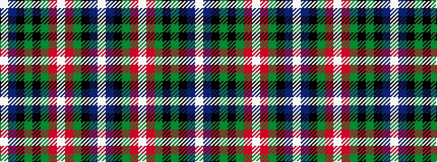 idealised woven sample of pattern WBKGKGRWRGKBW