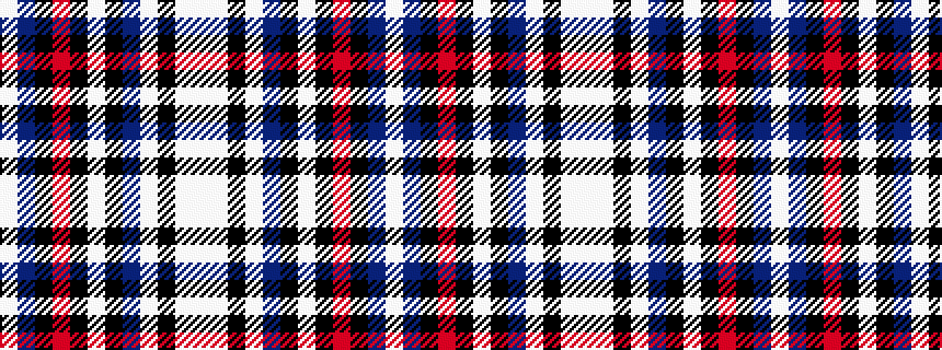 idealised woven sample of pattern WBKRKWKBWKWW