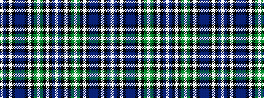 idealised woven sample of pattern WBKWKBBBKWKGWGKWKBW